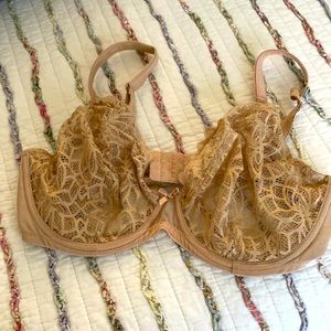 Glamorise Bra, nude lace.